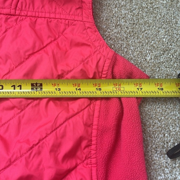 Columbia quilted fleece zip up vest woman’s small bright pink Barbiecore - Picture 6 of 7